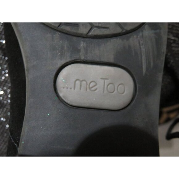 BOGO me Too! Zest Black Micro Suede Leather Ankle Booties Shoes size 7 - Picture 8 of 9